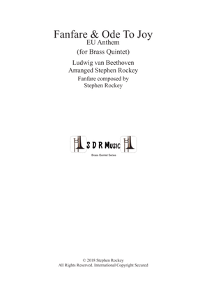 Book cover for Fanfare and Ode To Joy for Brass Quintet