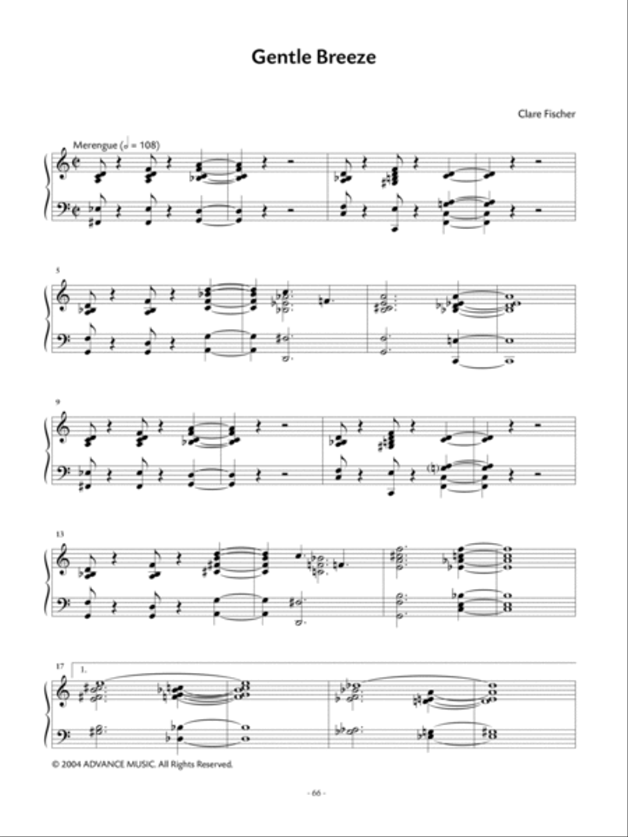 The Music of Clare Fischer Small Ensemble scores gallery preview page 14
