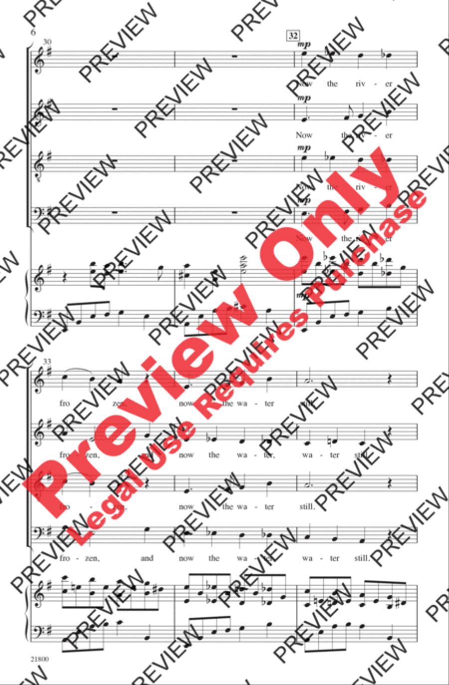 The Snow Begins to Fall The Snow Begins to Fall 4-Part scores gallery preview page 6