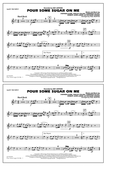 Pour Some Sugar On Me (arr. Paul Murtha) - 2nd Bb Trumpet