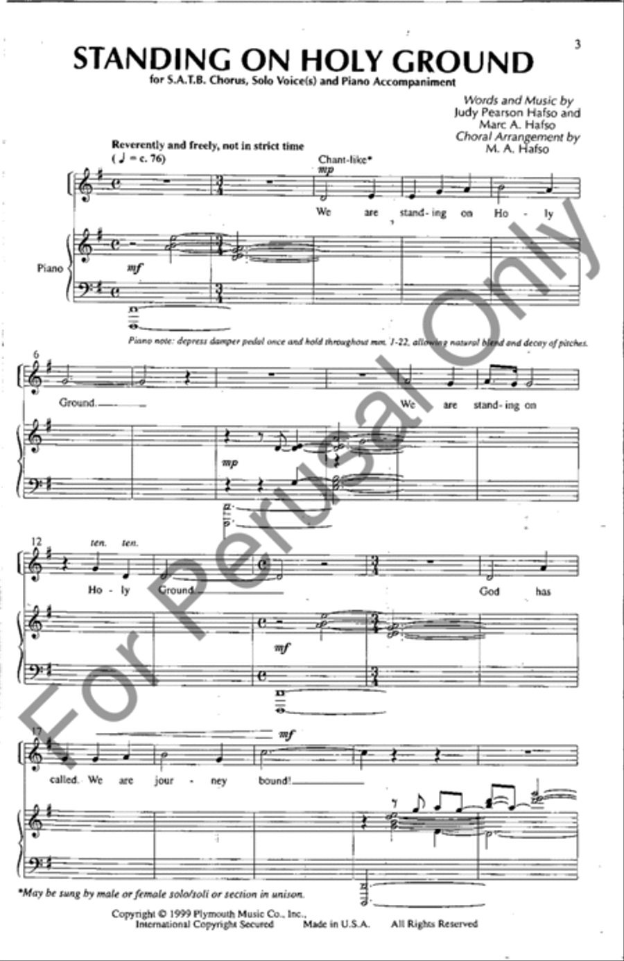 Standing On Holy Ground 4-Part scores gallery preview page 2