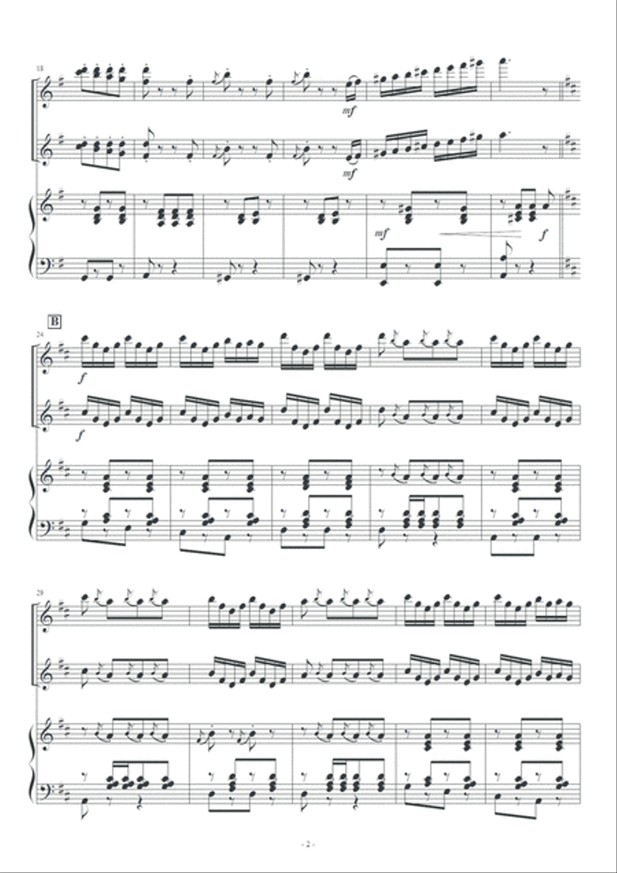 Tritsch Tratsch Polka / Johann Strauss II Percussion Ensemble scores gallery preview page 3