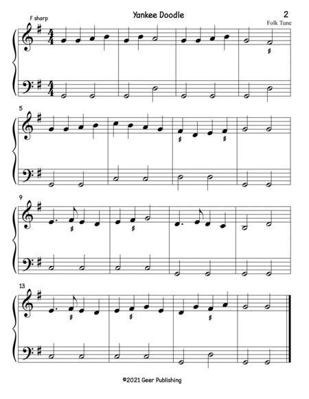 Really Easy Piano Solos in the Key of G