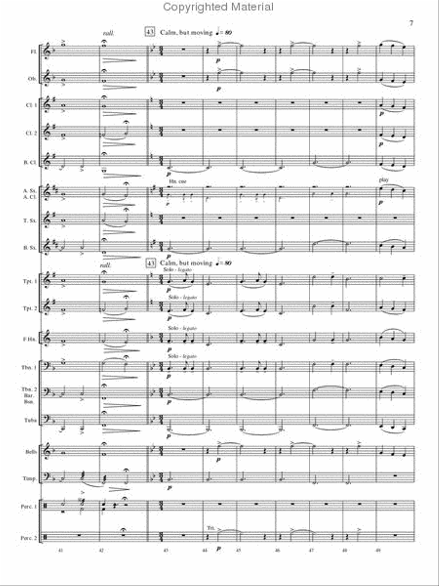 Christmas Bells and Brass Concert Band scores gallery preview page 7
