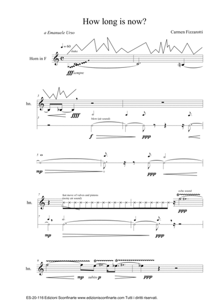 Carmen Fizzarotti: HOW LONG IS NOW? (ES-20-116)