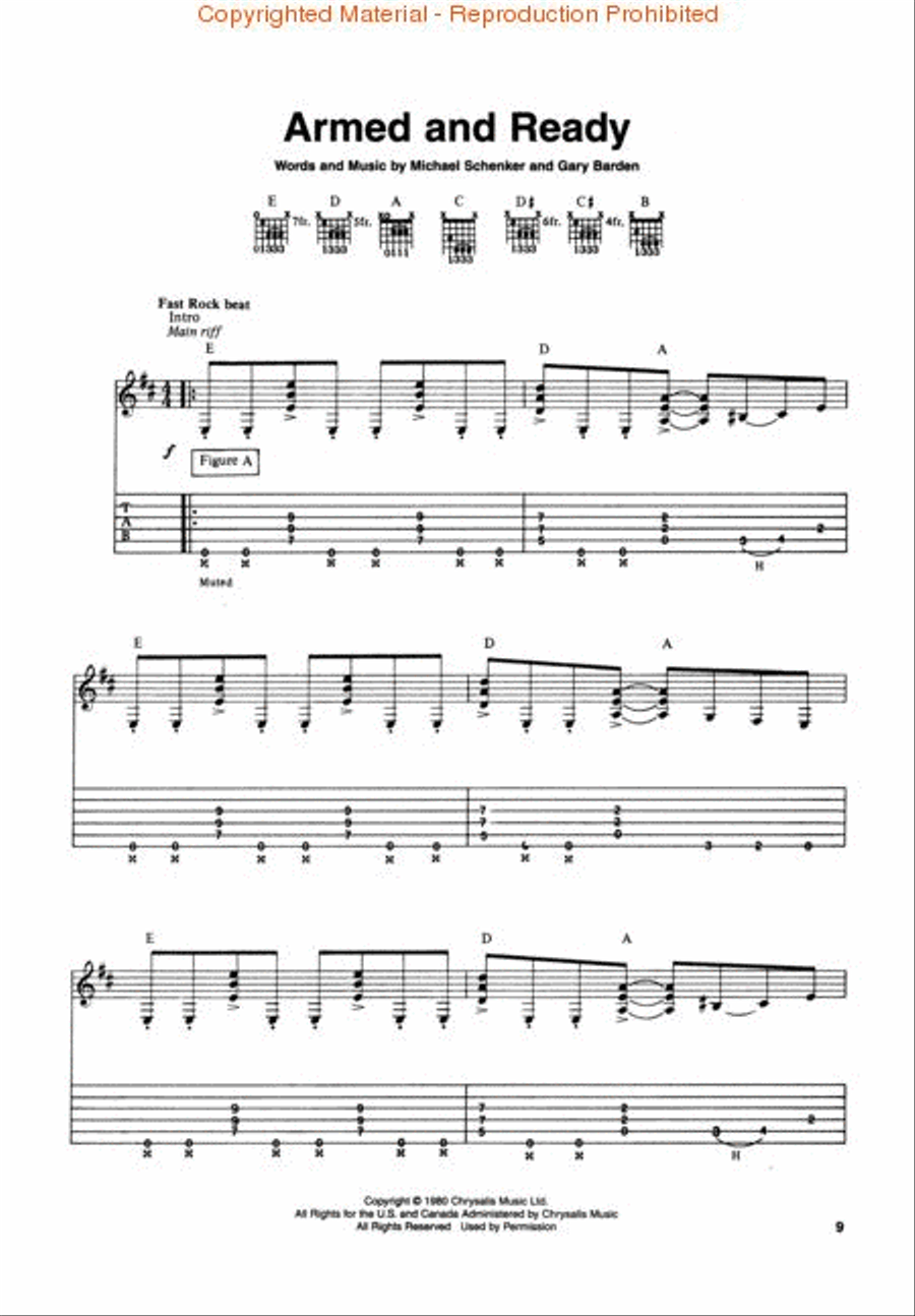 Very Best of Michael Schenker Electric Guitar scores gallery preview page 3