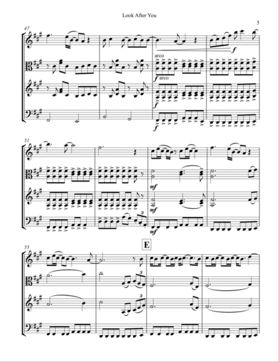 Look After You String Trio scores gallery preview page 5