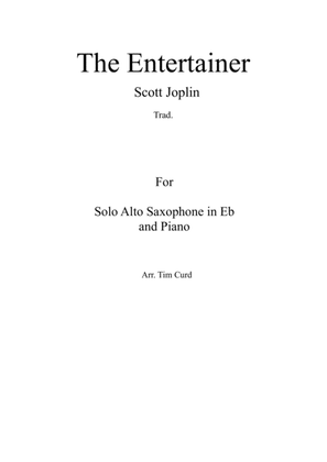 Book cover for The Entertainer. For Solo Alto Saxophone and Piano