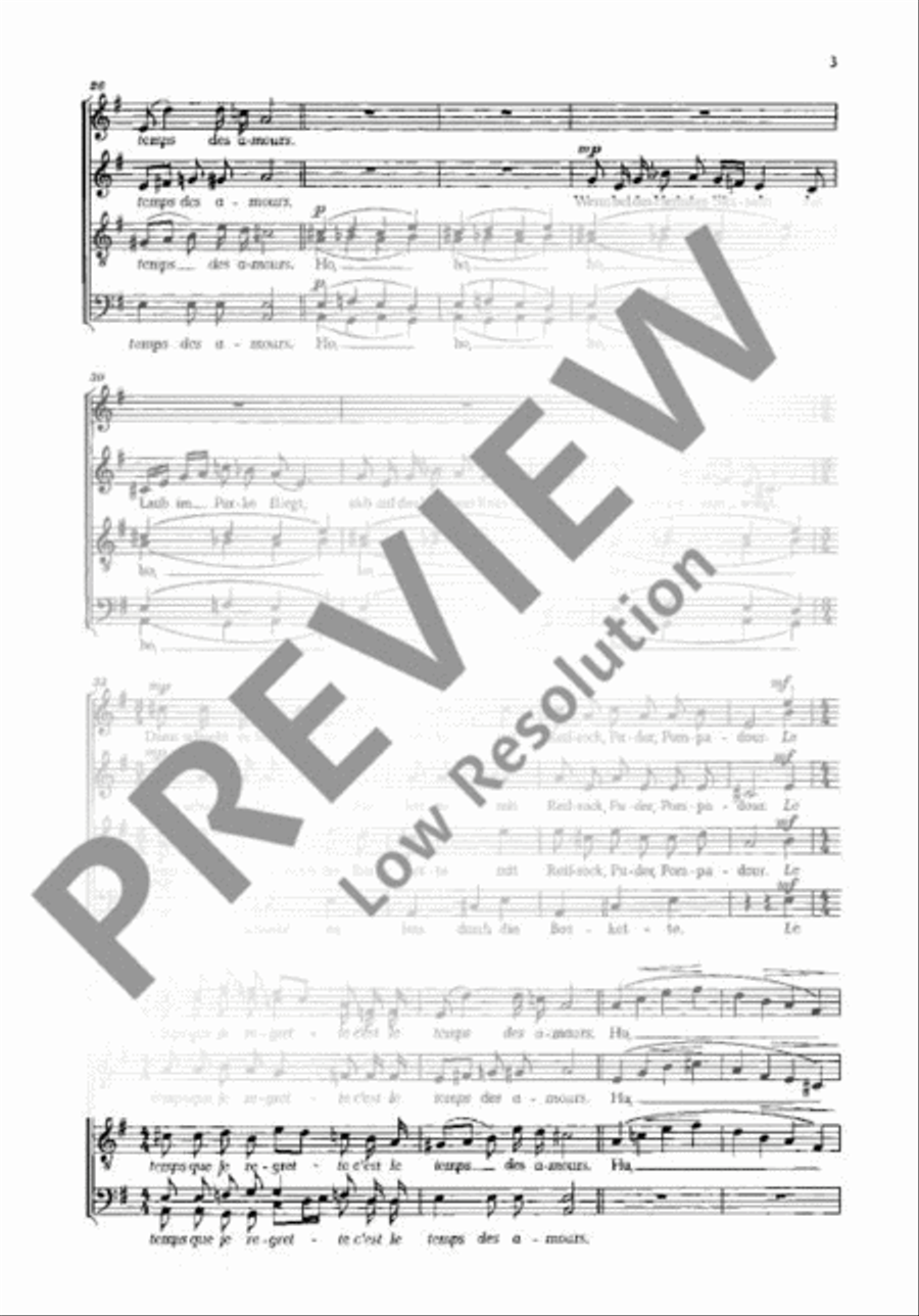 3 deutsche Chansons Mixed Choir scores gallery preview page 4