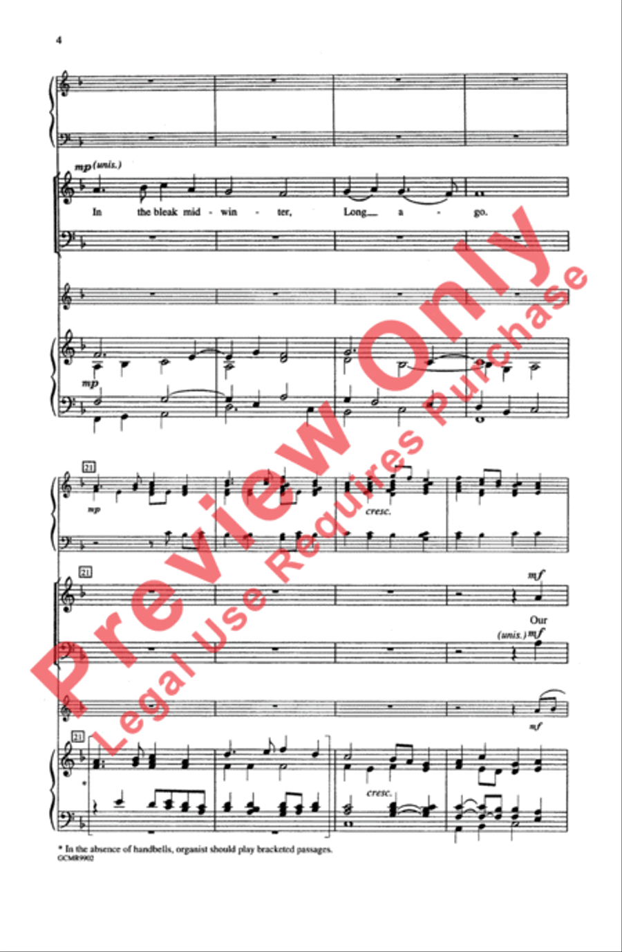 What Can I Give Him? 4-Part scores gallery preview page 4