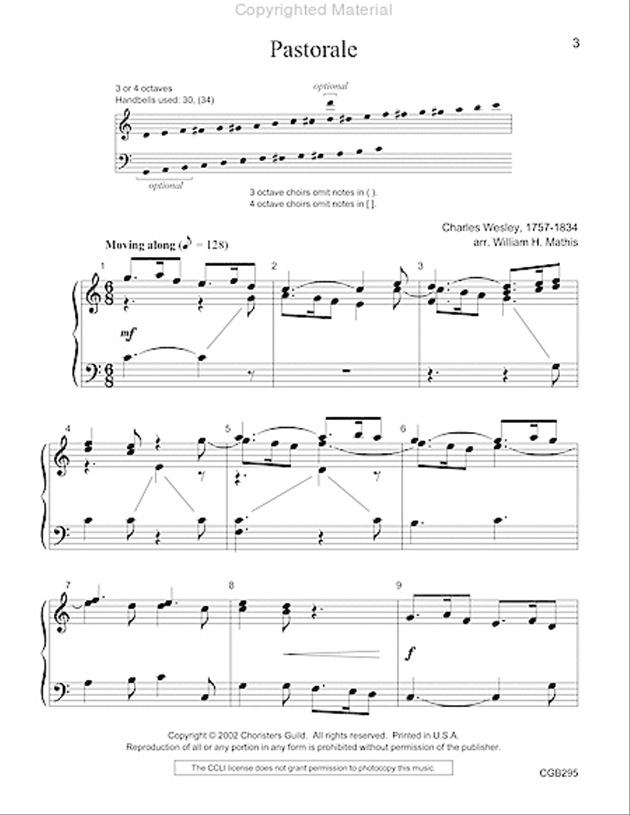 Pastorale Pastorale Handbell Choir scores gallery preview page 2
