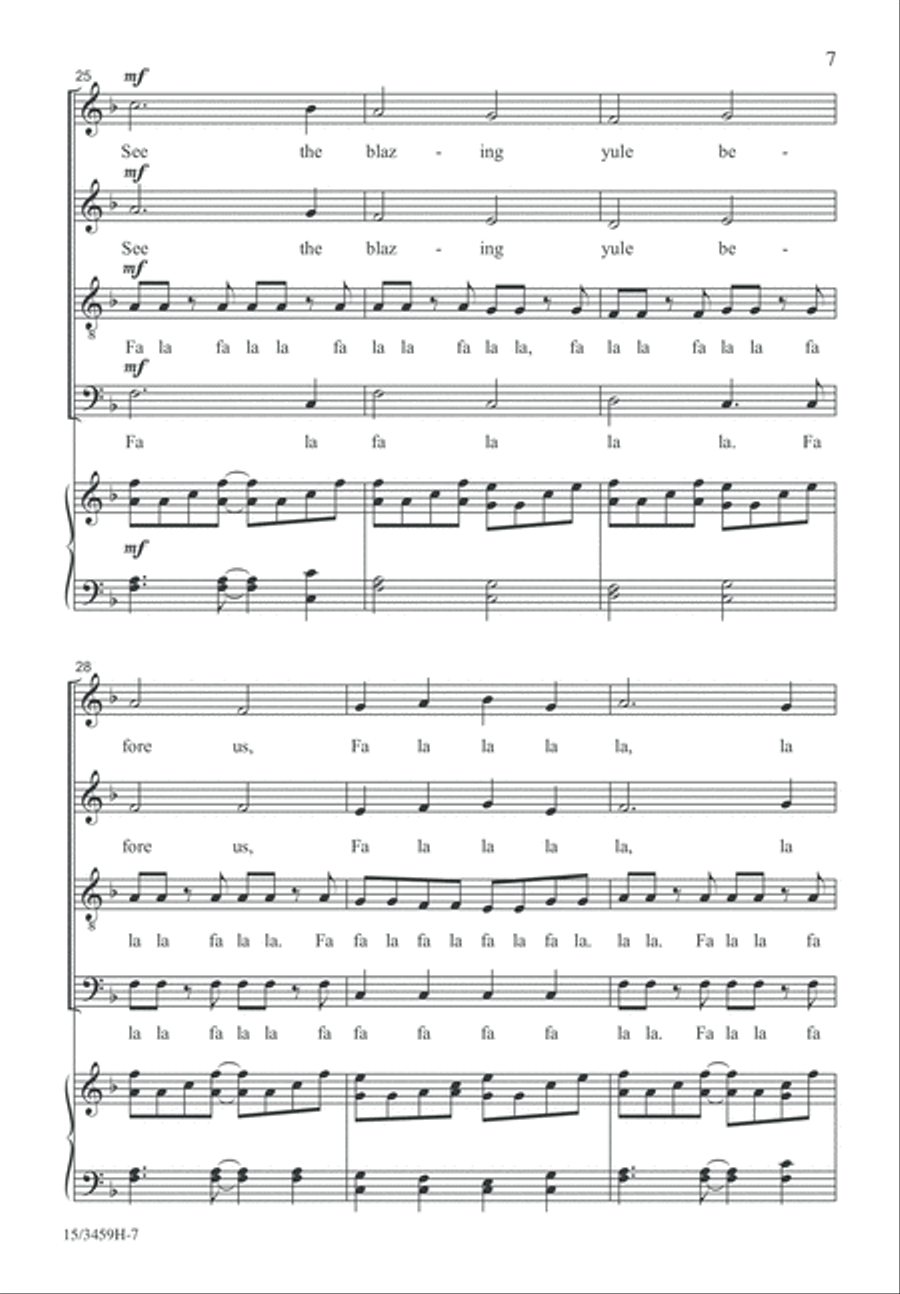 Deck the Hall...In a Minute and a Half 4-Part scores gallery preview page 6