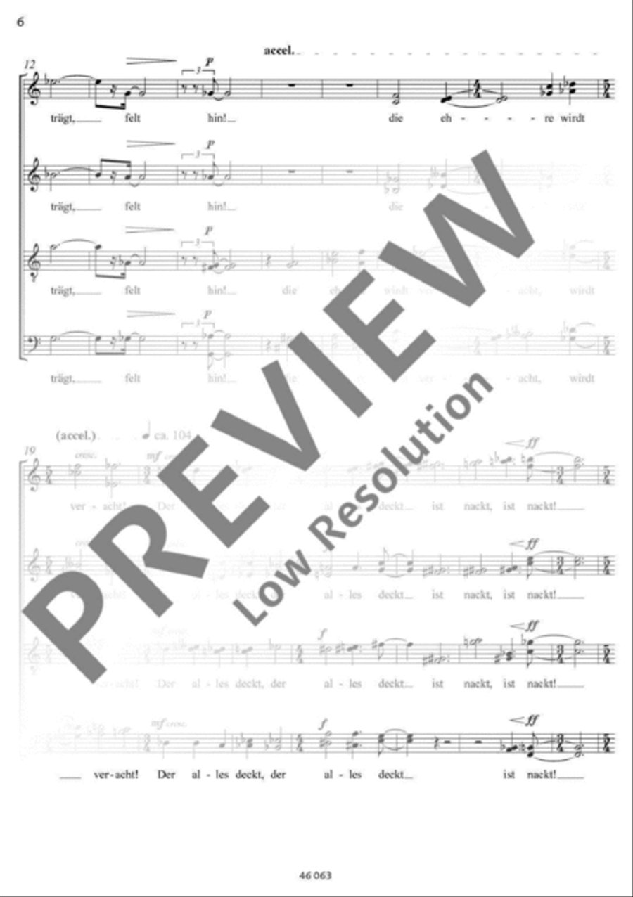 Karfreitags-Sonett 4-Part scores gallery preview page 7