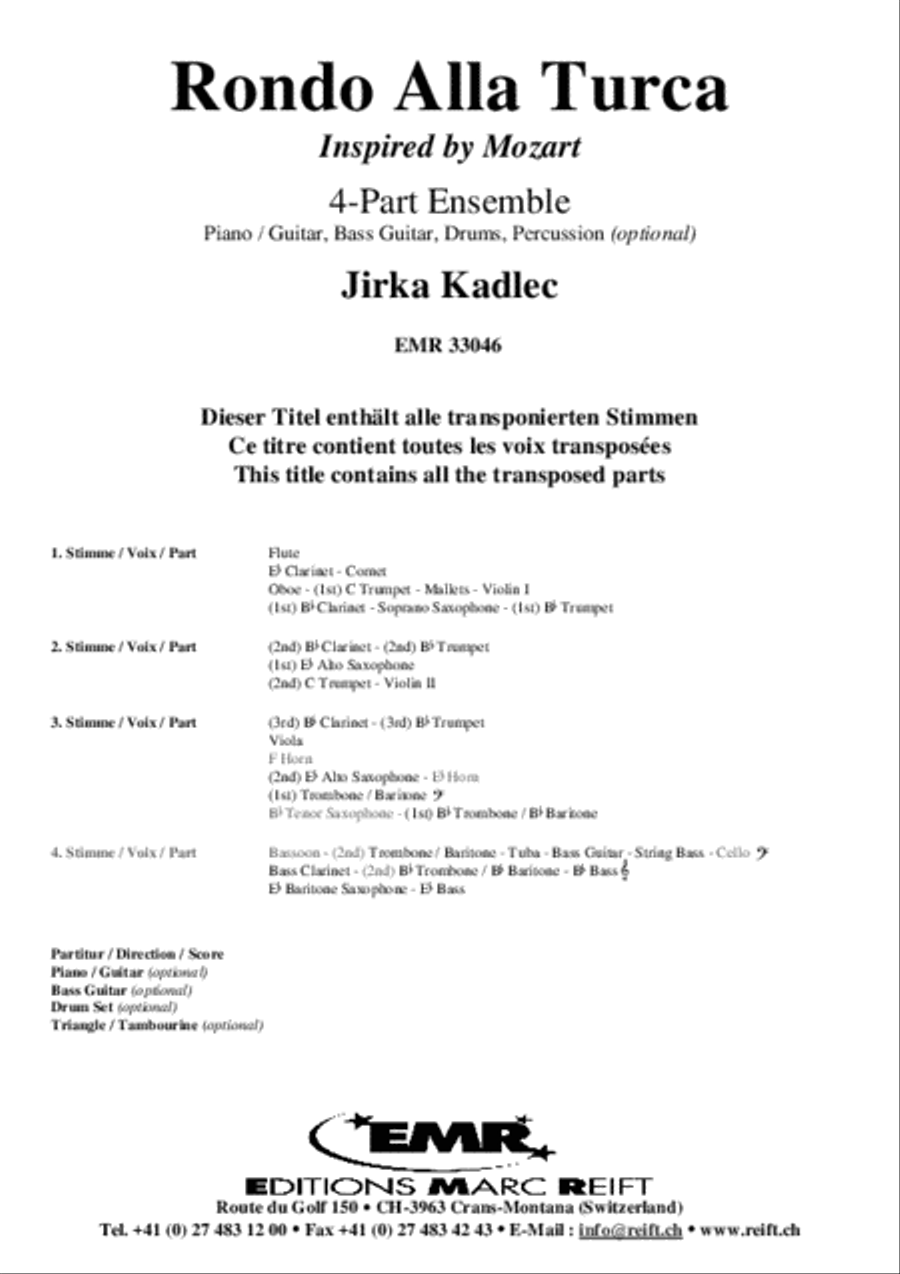 Rondo Alla Turca Rondo Alla Turca Concert Band scores gallery preview page 2