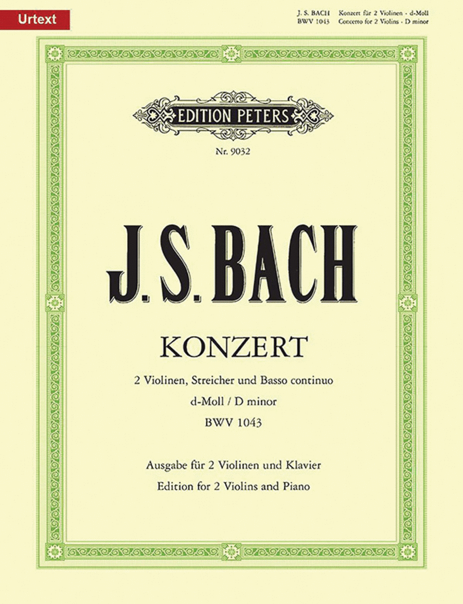 Double Concerto In D Minor Violin scores gallery preview page 1