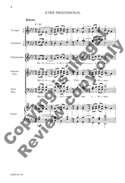 Kyrie Processional (Choral Score)