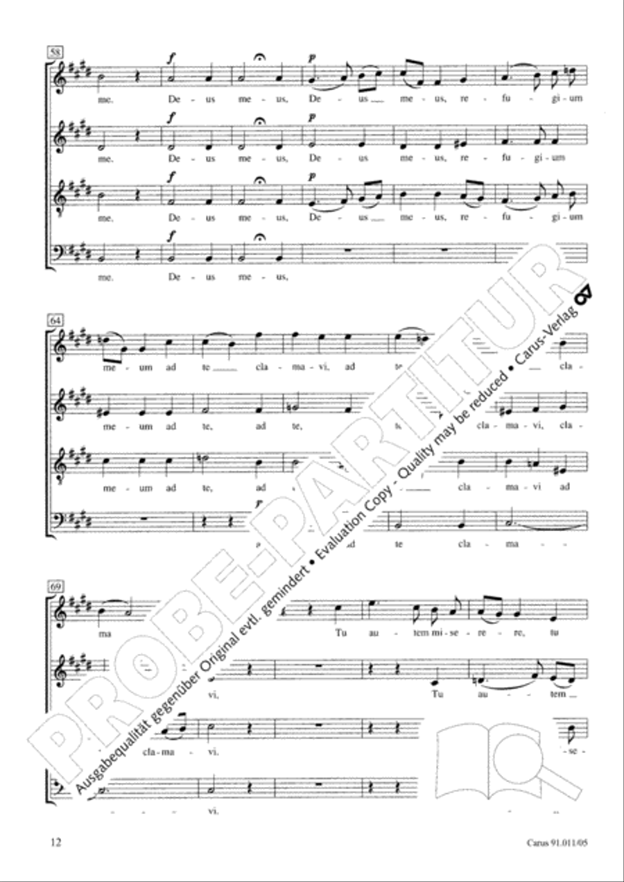 Two Motets (Zwei Motetten) Choir scores gallery preview page 13