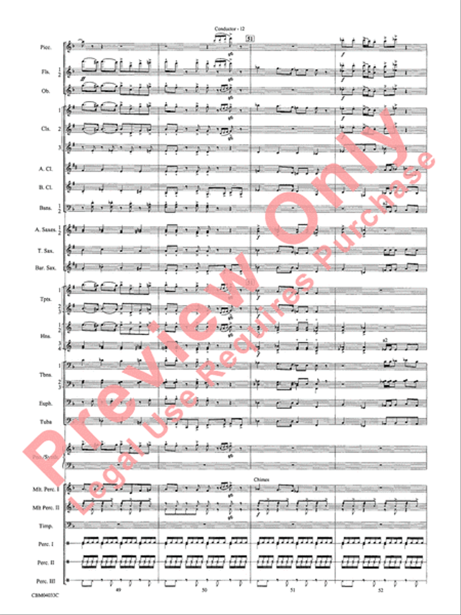 The Polar Express, Concert Suite from Concert Band scores gallery preview page 14