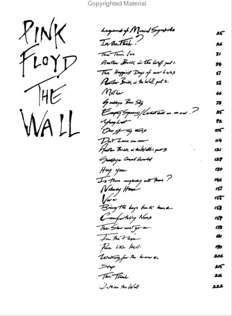 Pink Floyd - The Wall Electric Guitar scores gallery preview page 2