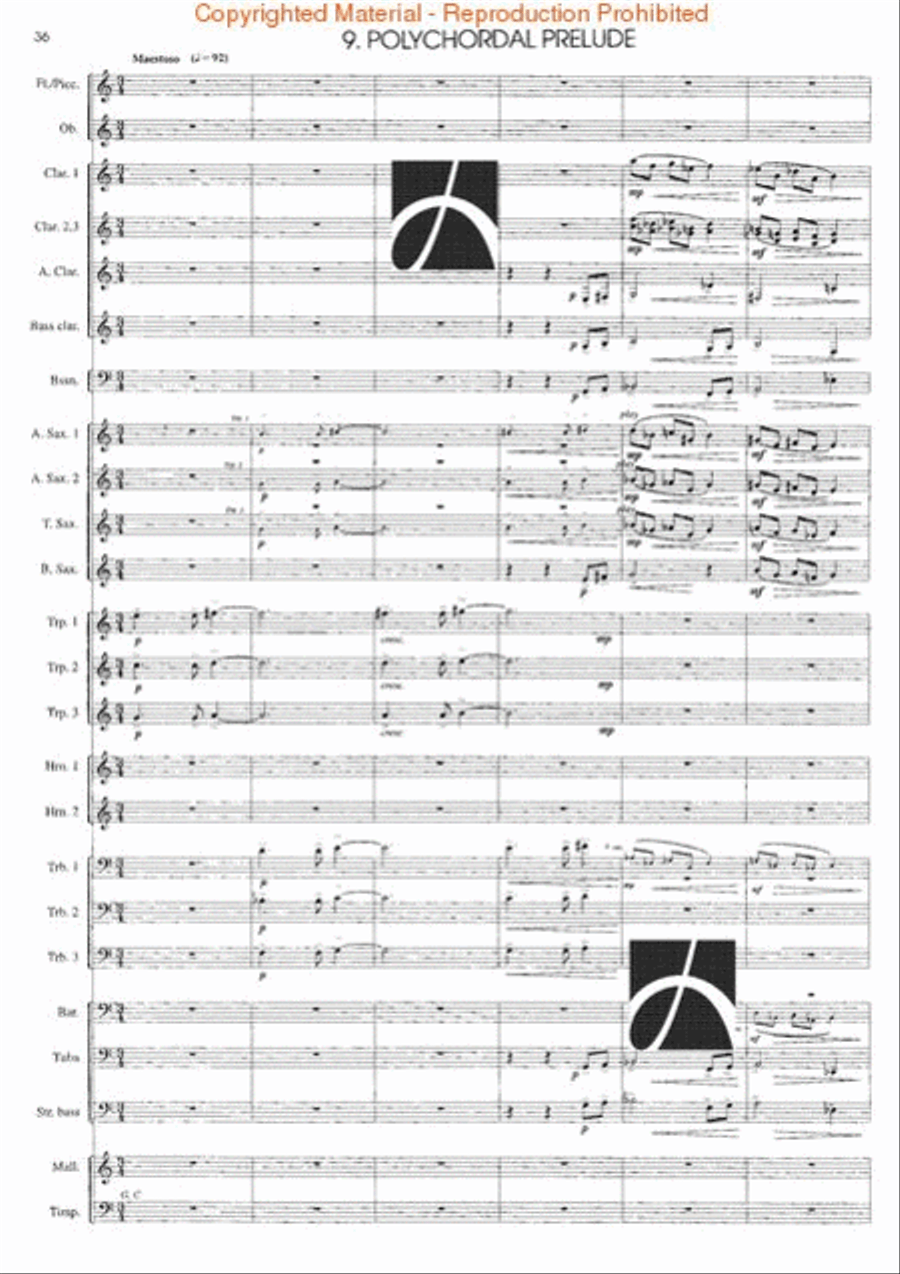 Tone Studies for Band Concert Band scores gallery preview page 31
