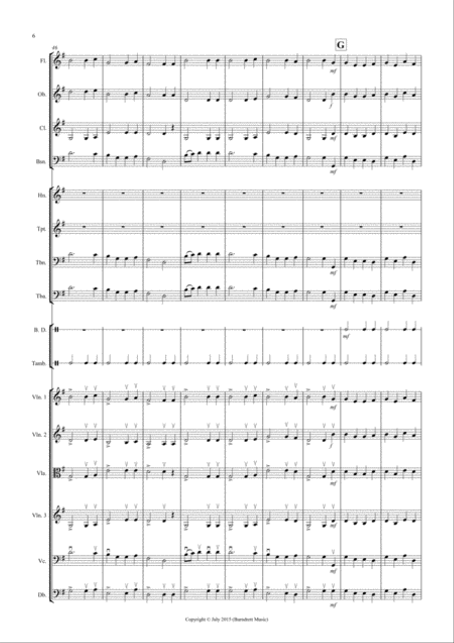 Basse Dance by Susato for School Orchestra Full Orchestra scores gallery preview page 6