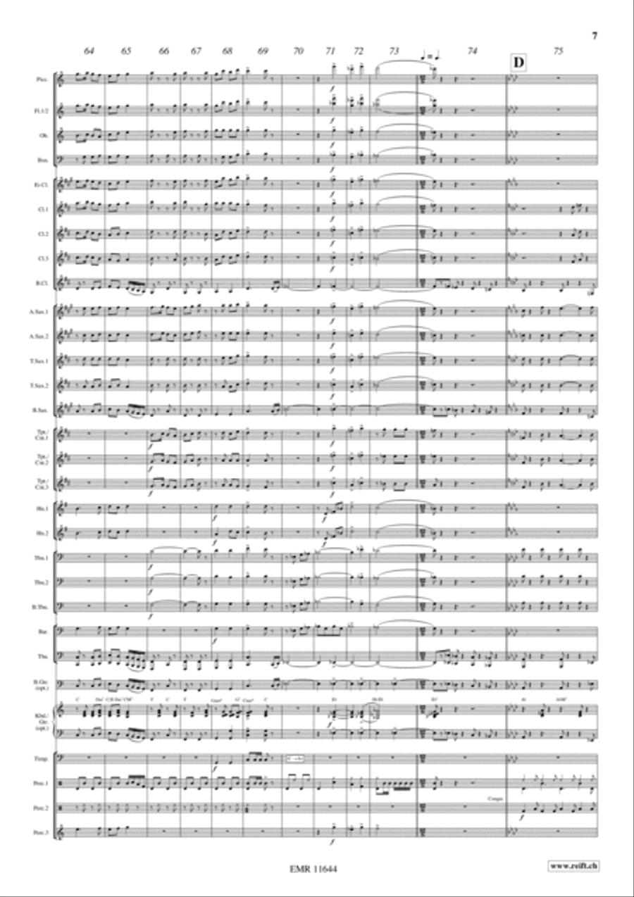 Flight To USA Concert Band scores gallery preview page 8