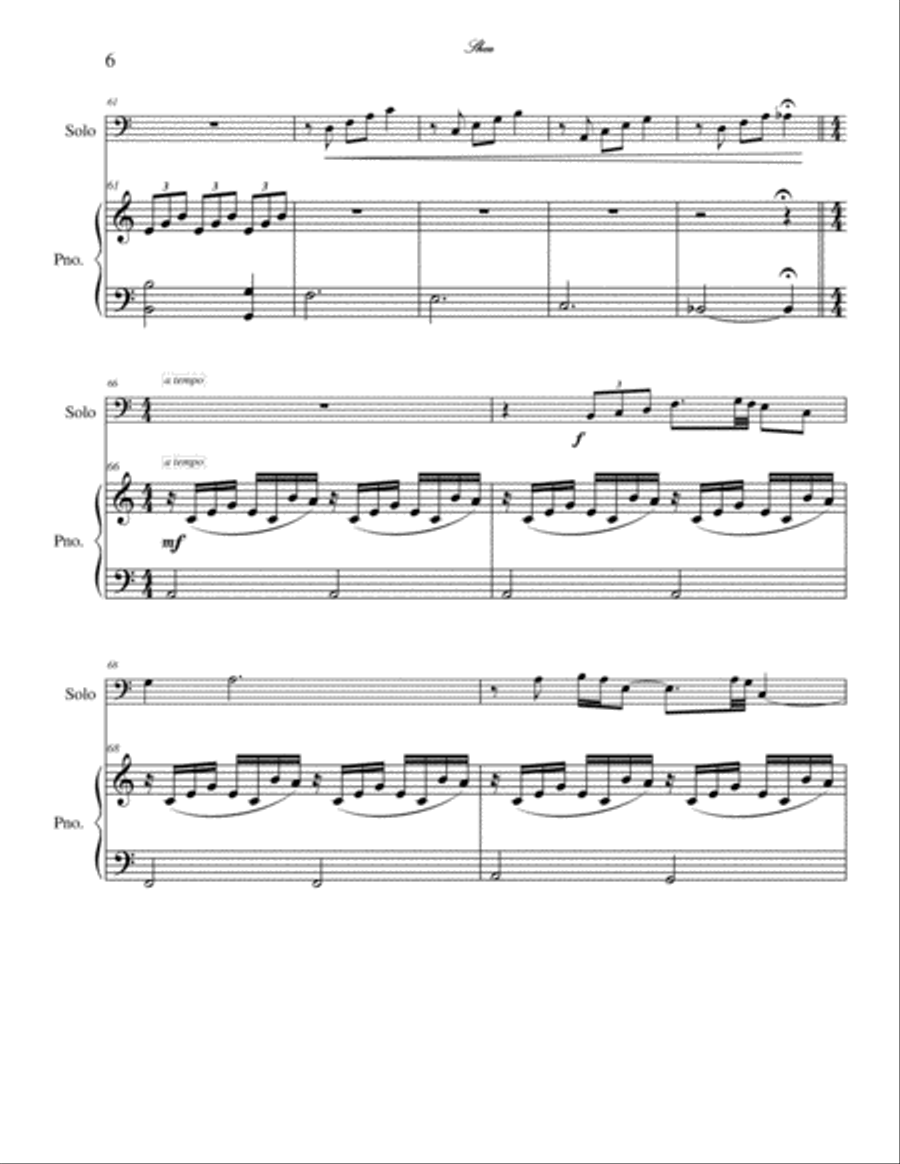 Two Dedications Trombone scores gallery preview page 6