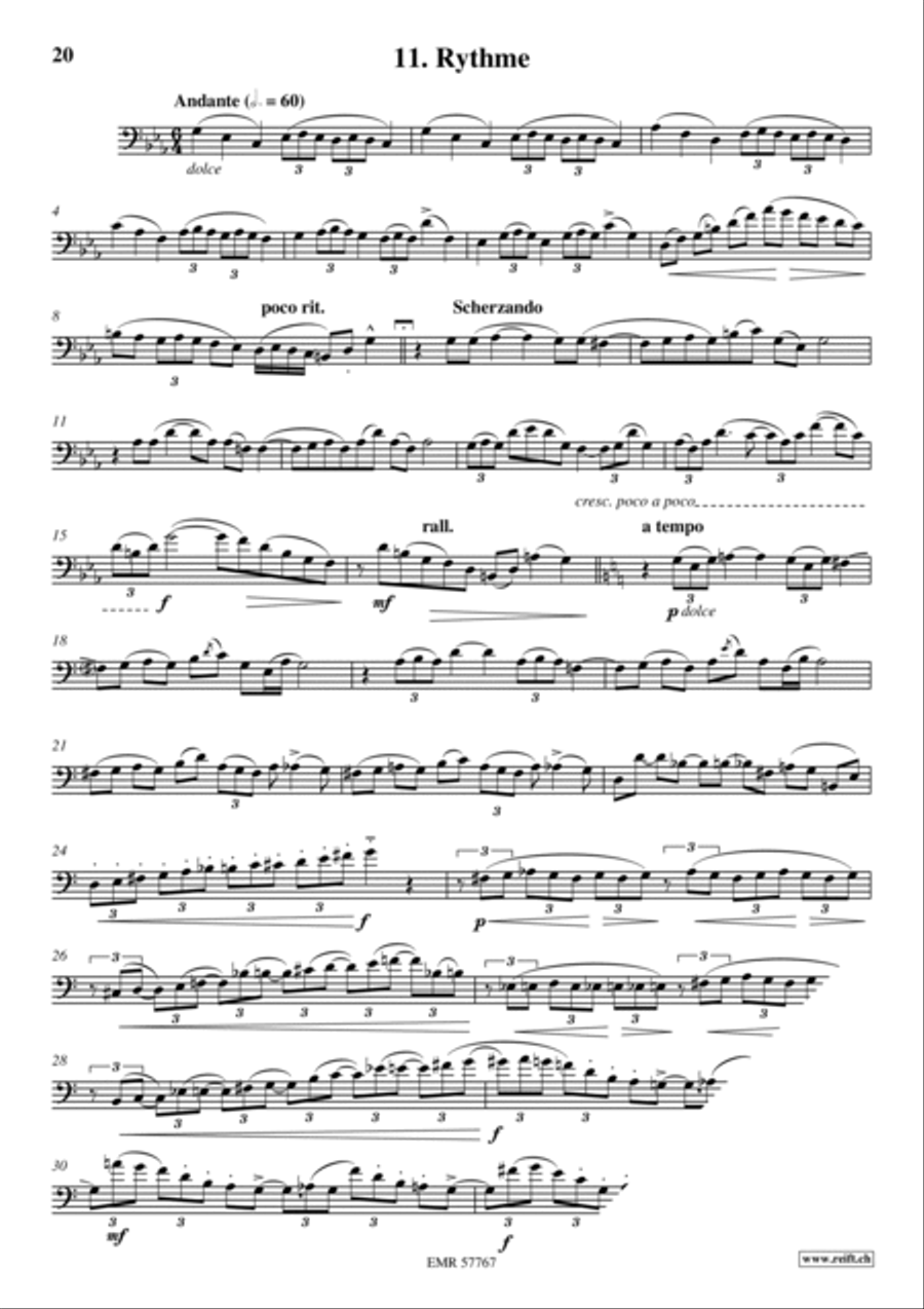 36 Etudes Transcendantes 36 Etudes Transcendantes Bassoon Solo scores gallery preview page 13