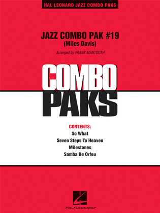 Book cover for Jazz Combo Pak #19 (Miles Davis)