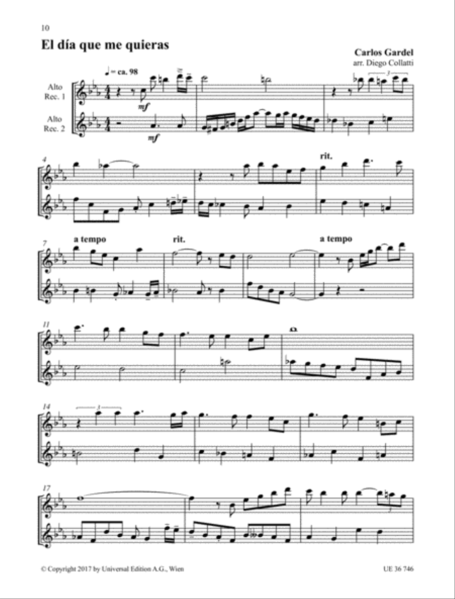 Tango Recorder Duets Woodwind Duet scores gallery preview page 4