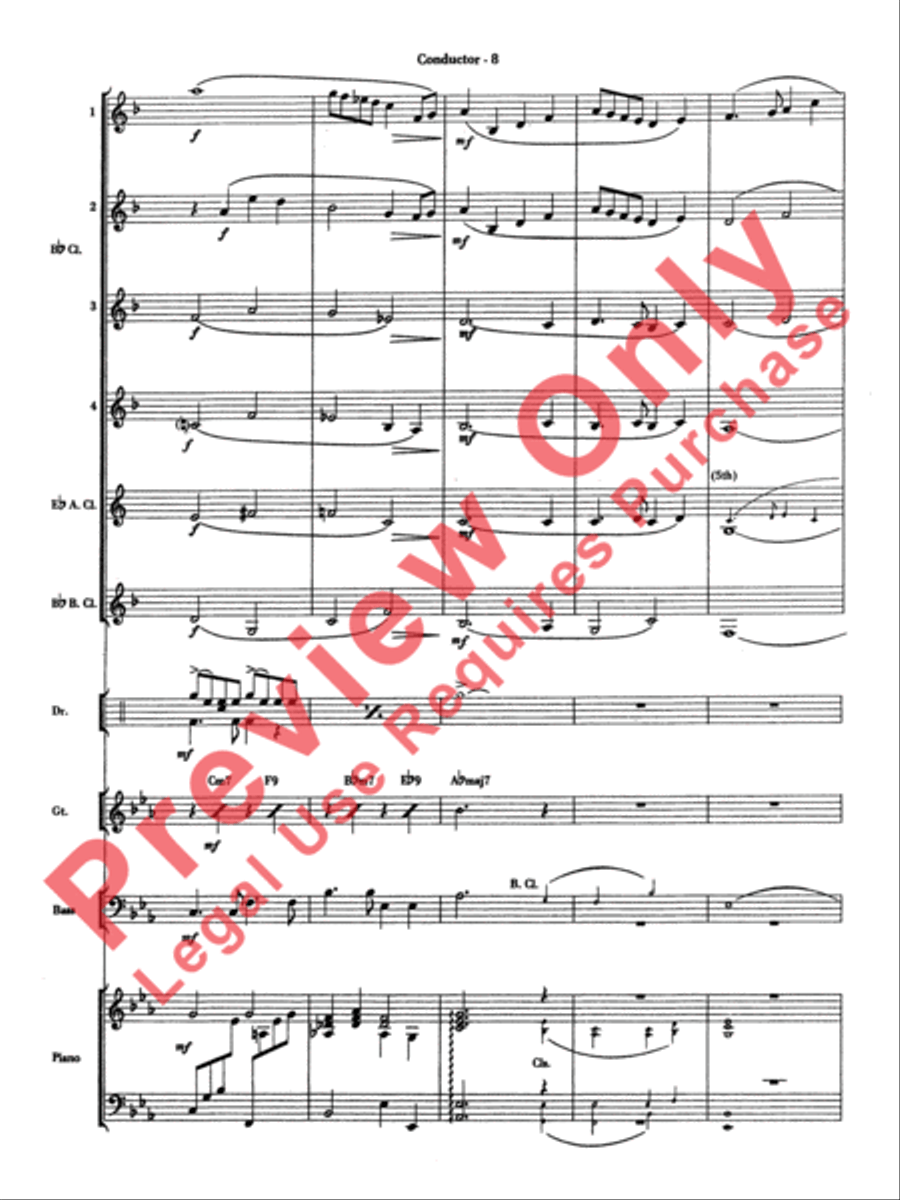 Have Yourself a Merry Little Christmas Clarinet Choir scores gallery preview page 9