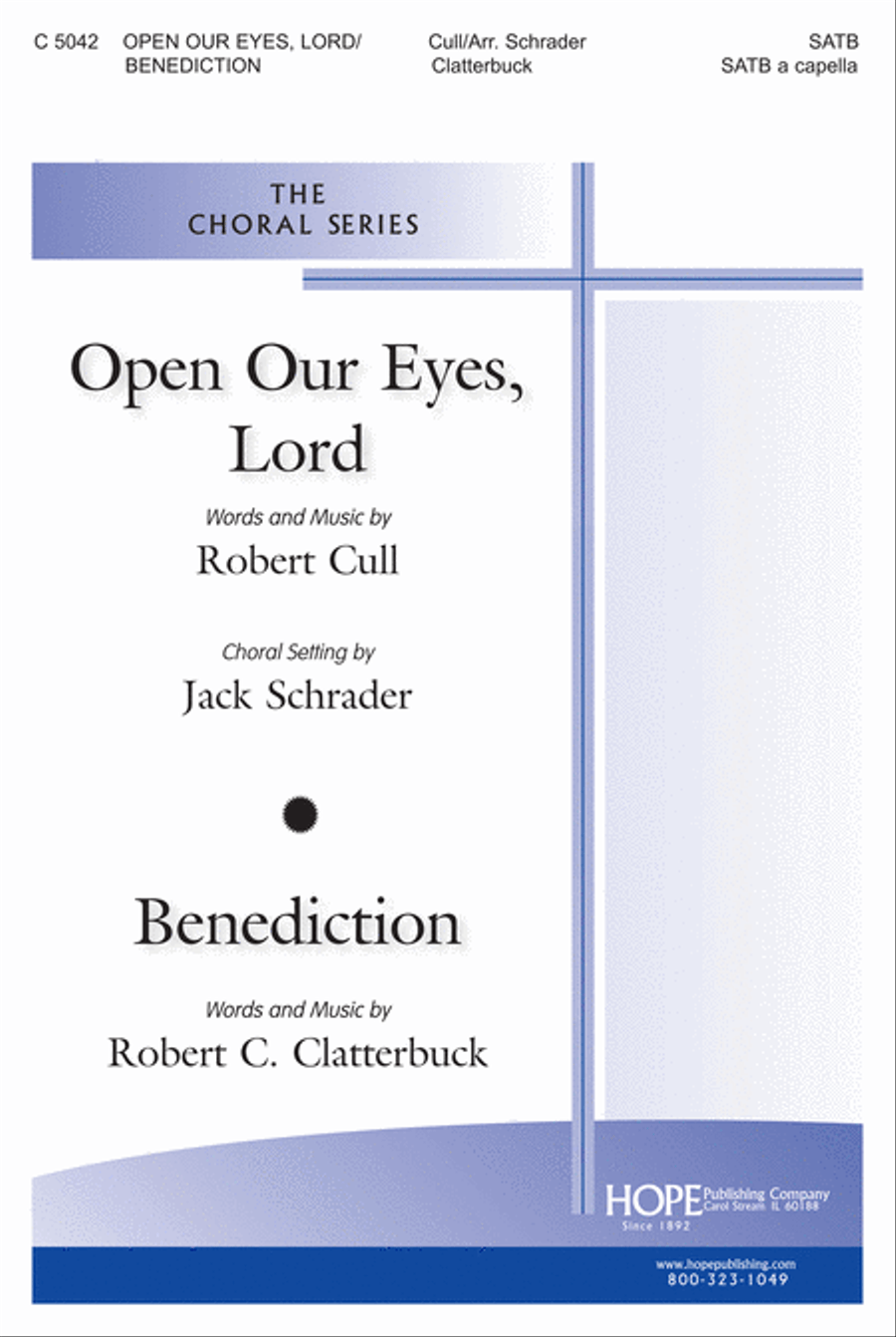 Open Our Eyes, Lord / Benediction 4-Part scores gallery preview page 1