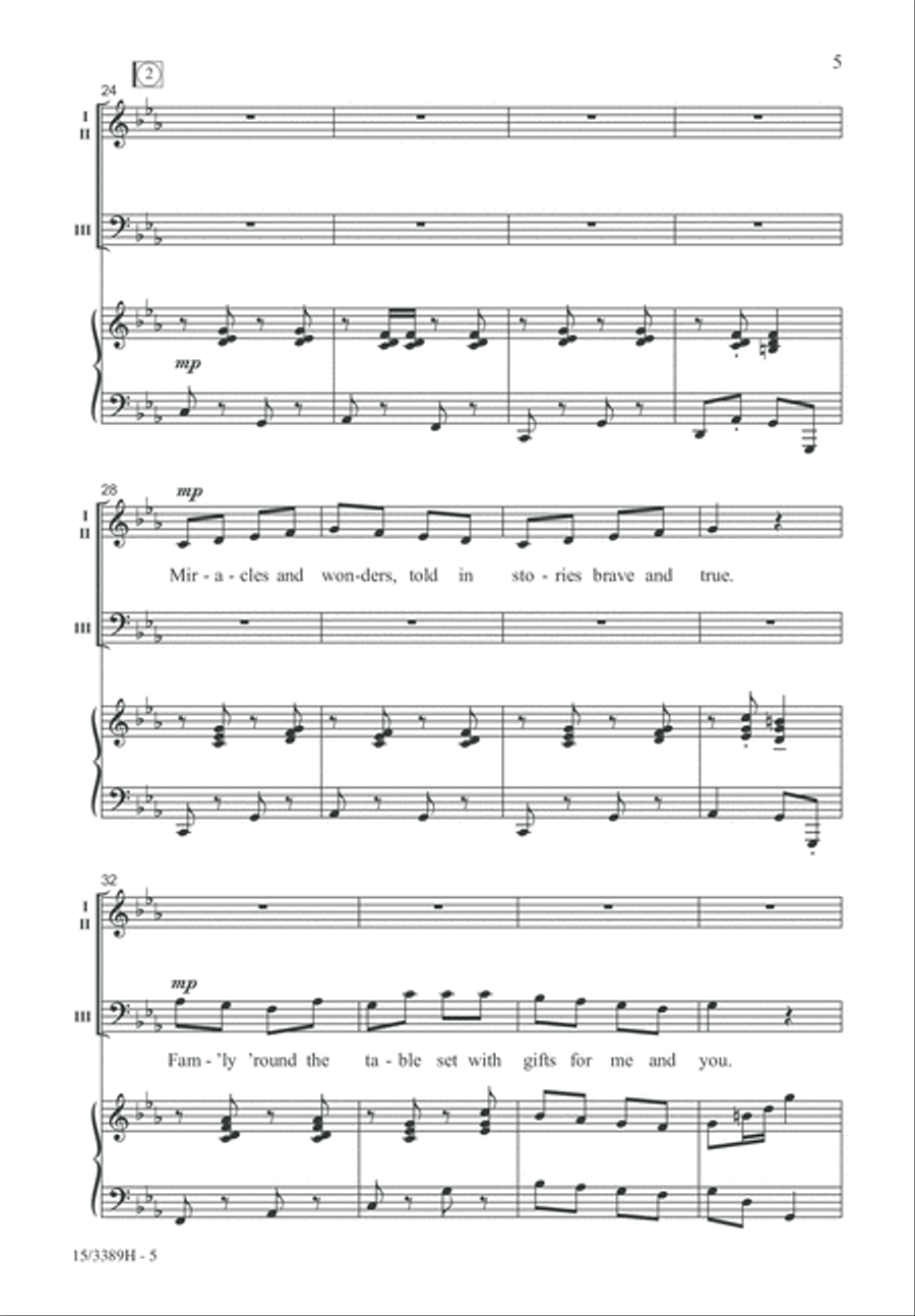 Hanukkah, Season of Joy! 3-Part scores gallery preview page 5