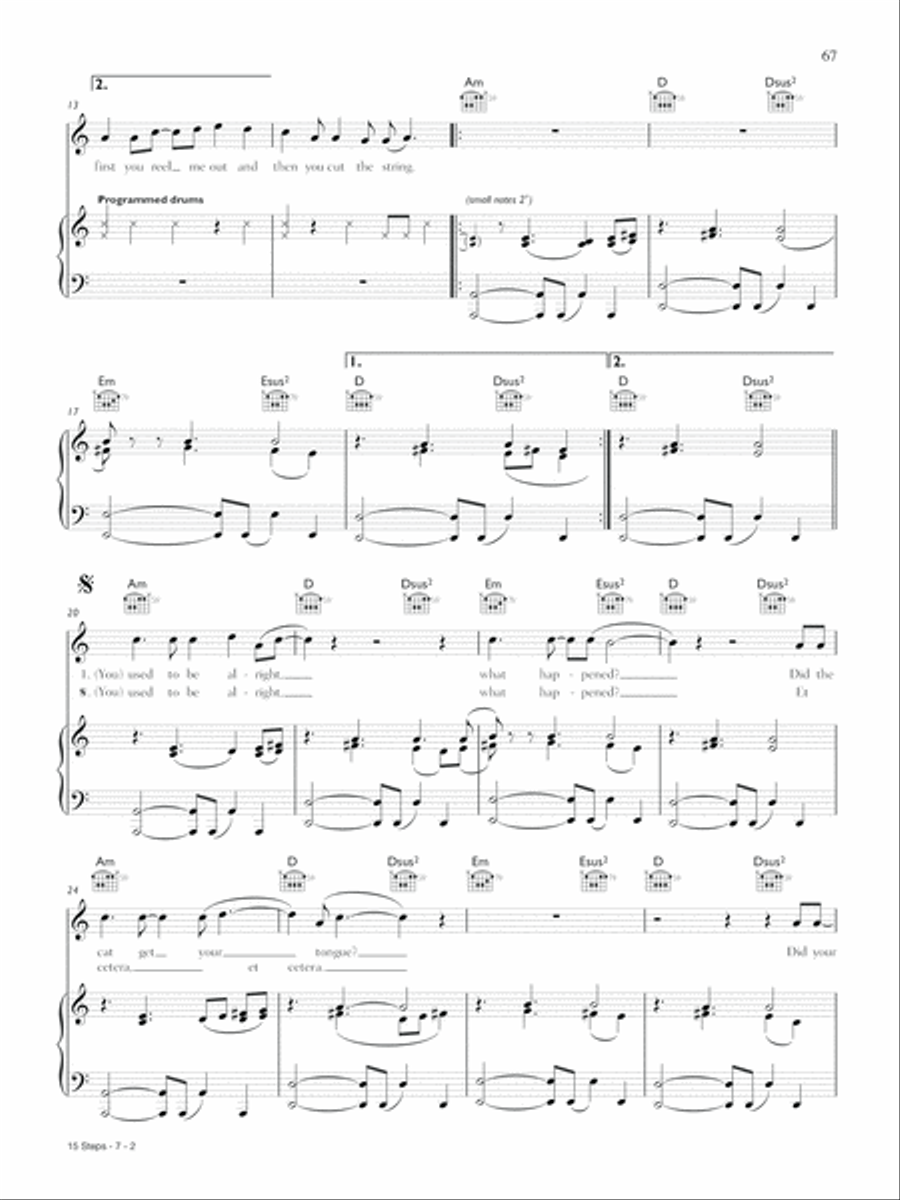 15 Step Piano, Vocal, Guitar scores gallery preview page 2