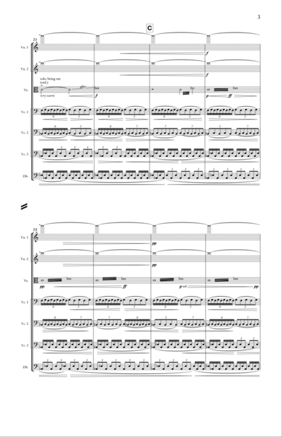 'Re-Creation' String Orchestra scores gallery preview page 3