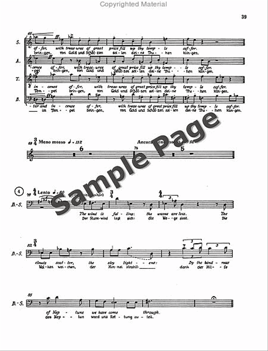 Henze Moralities(1967) Chor.score 4-Part scores gallery preview page 42