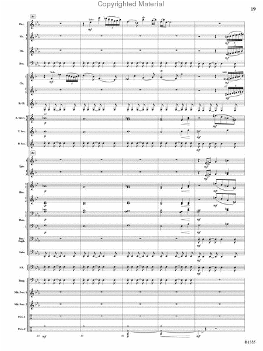 With Ever Joyful Hearts Concert Band scores gallery preview page 17