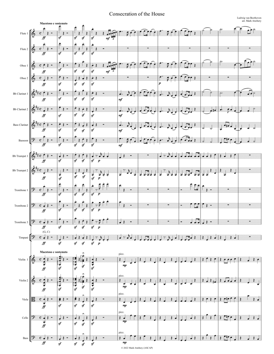 Consecration of the House Full Orchestra scores gallery preview page 1