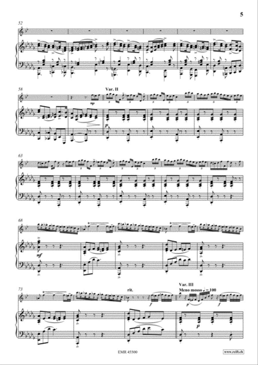 The Carnival Of Venice Alto Saxophone scores gallery preview page 6