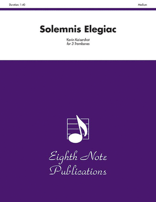 Book cover for Solemnis Elegiac