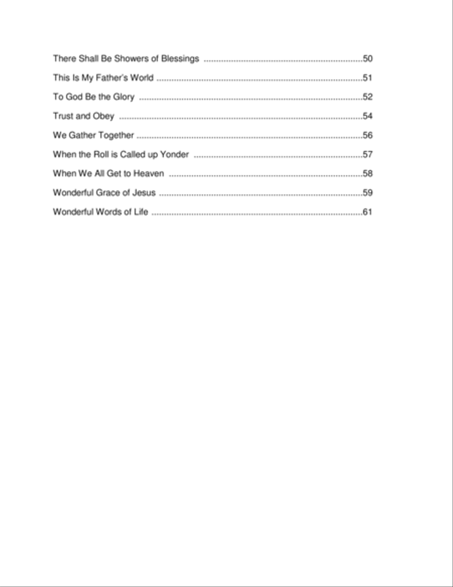50 Favorite Hymns for Solo and Duet Instruments (Flute) Woodwind Duet scores gallery preview page 3