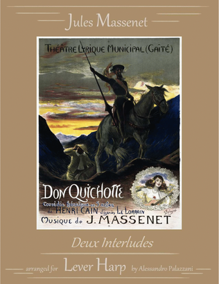 Book cover for DON QUICHOTTE: 2 interludes from the opera - Solo Lever Harp