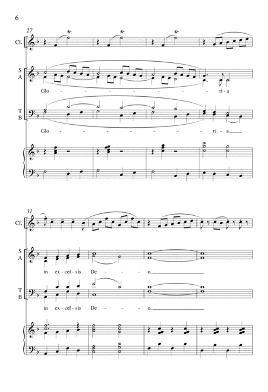 Angels Singing 4-Part scores gallery preview page 6