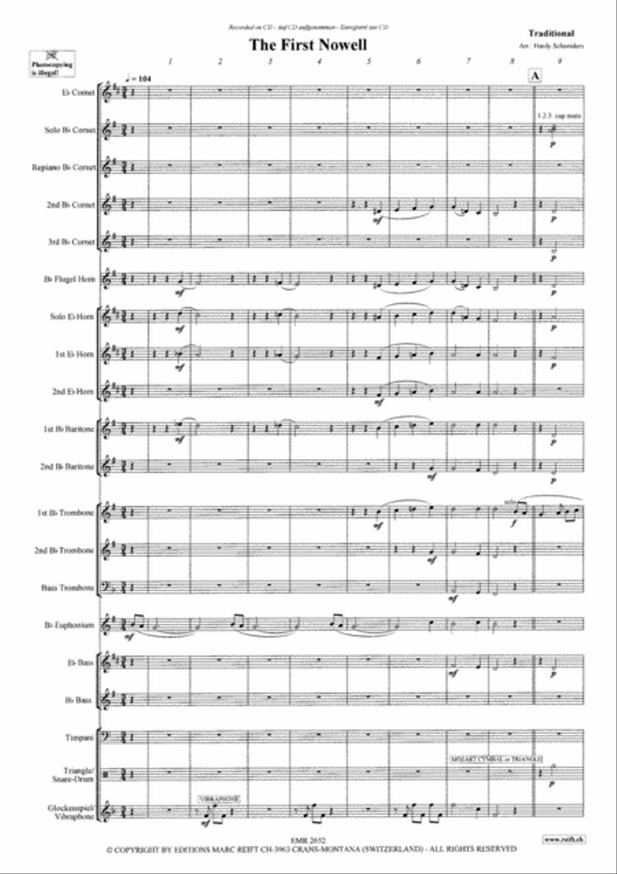 The First Nowell The First Nowell Brass Band scores gallery preview page 4
