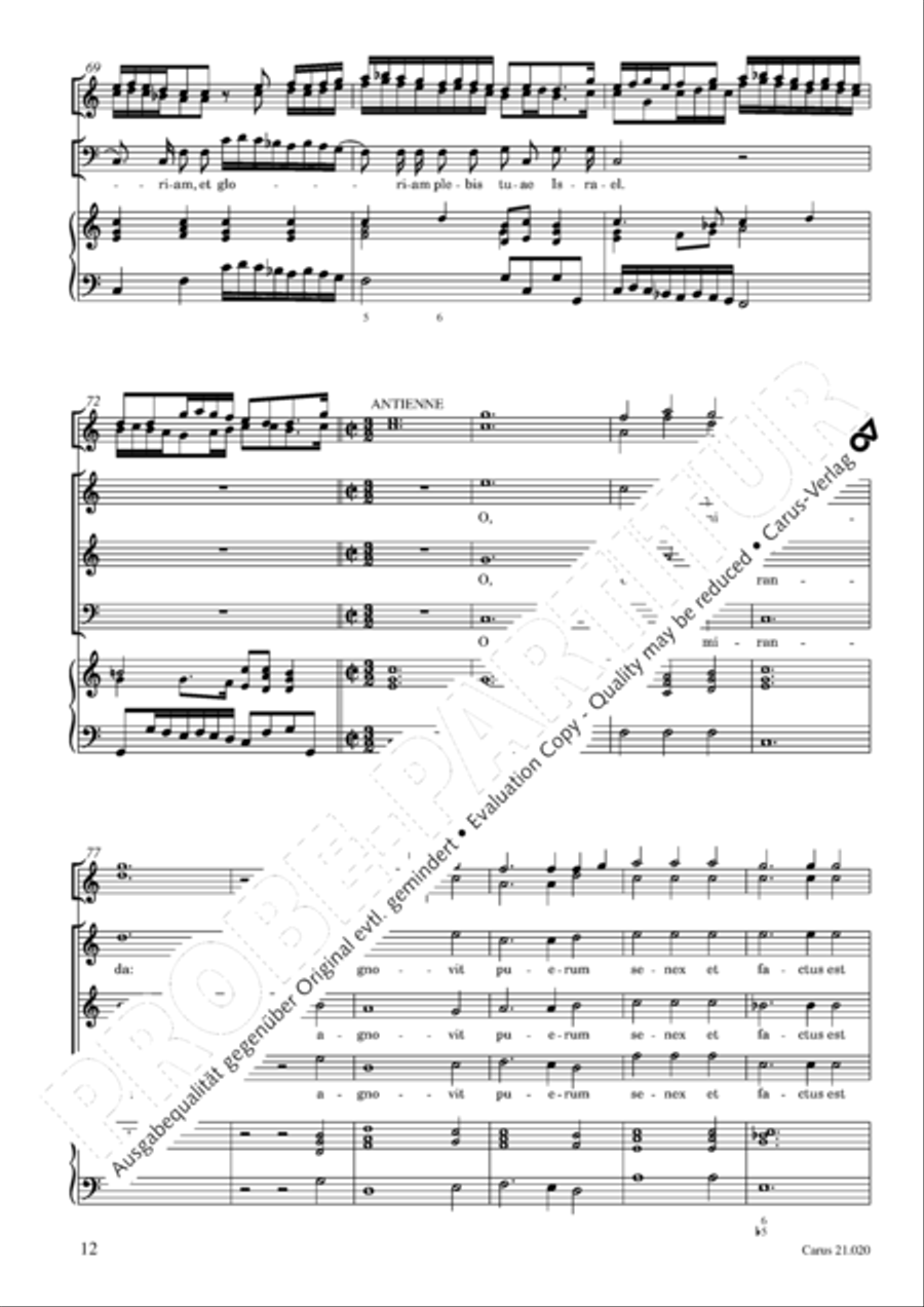 In festo purificationis Choir scores gallery preview page 13