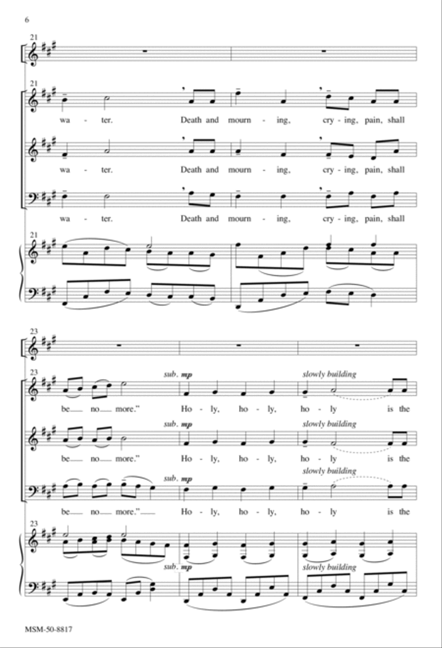 Who Was and Is and Is to Come 3-Part scores gallery preview page 6