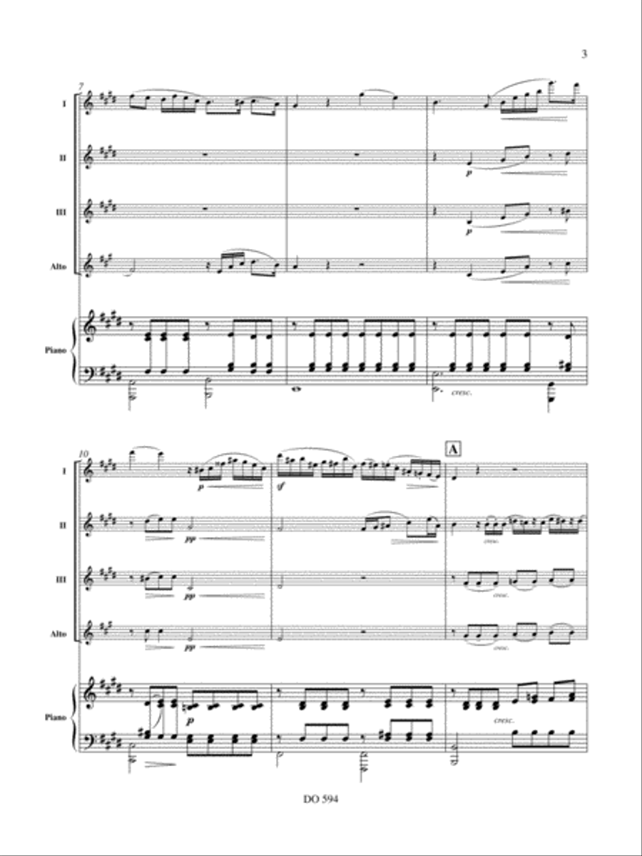 Rondo capriccioso (4 fl. / pno) Flute Solo scores gallery preview page 3