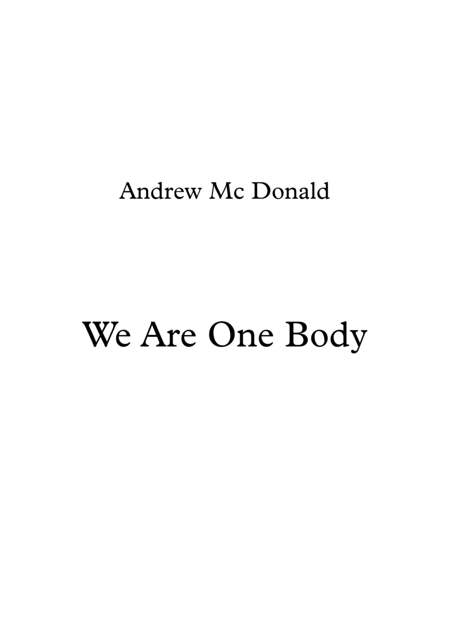 We Are One Body We Are One Body Piano, Vocal, Guitar scores gallery preview page 1