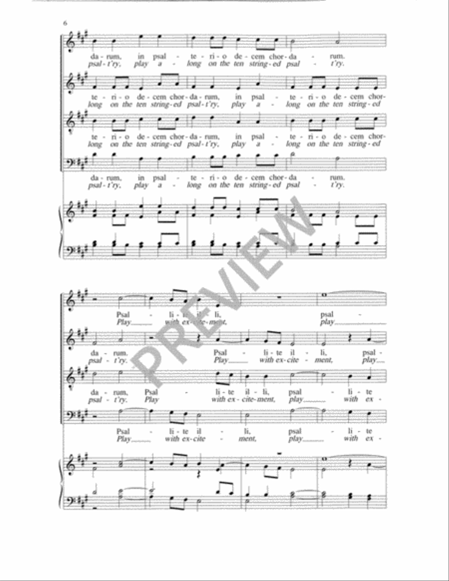 Exsultate justi 4-Part scores gallery preview page 7