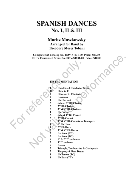 Spanish Dances No. I, II, III